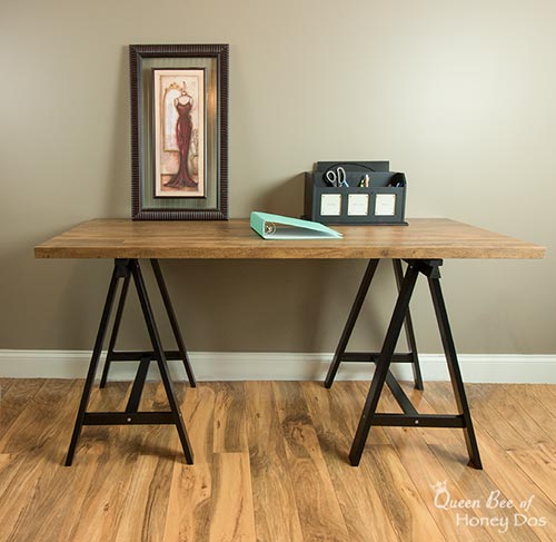 Diy An Easy Faux Reclaimed Wood Table Queen Bee Of Honey Dos