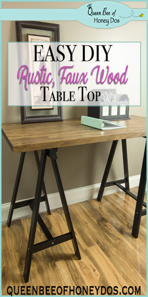 Diy An Easy Faux Reclaimed Wood Table Queen Bee Of Honey Dos