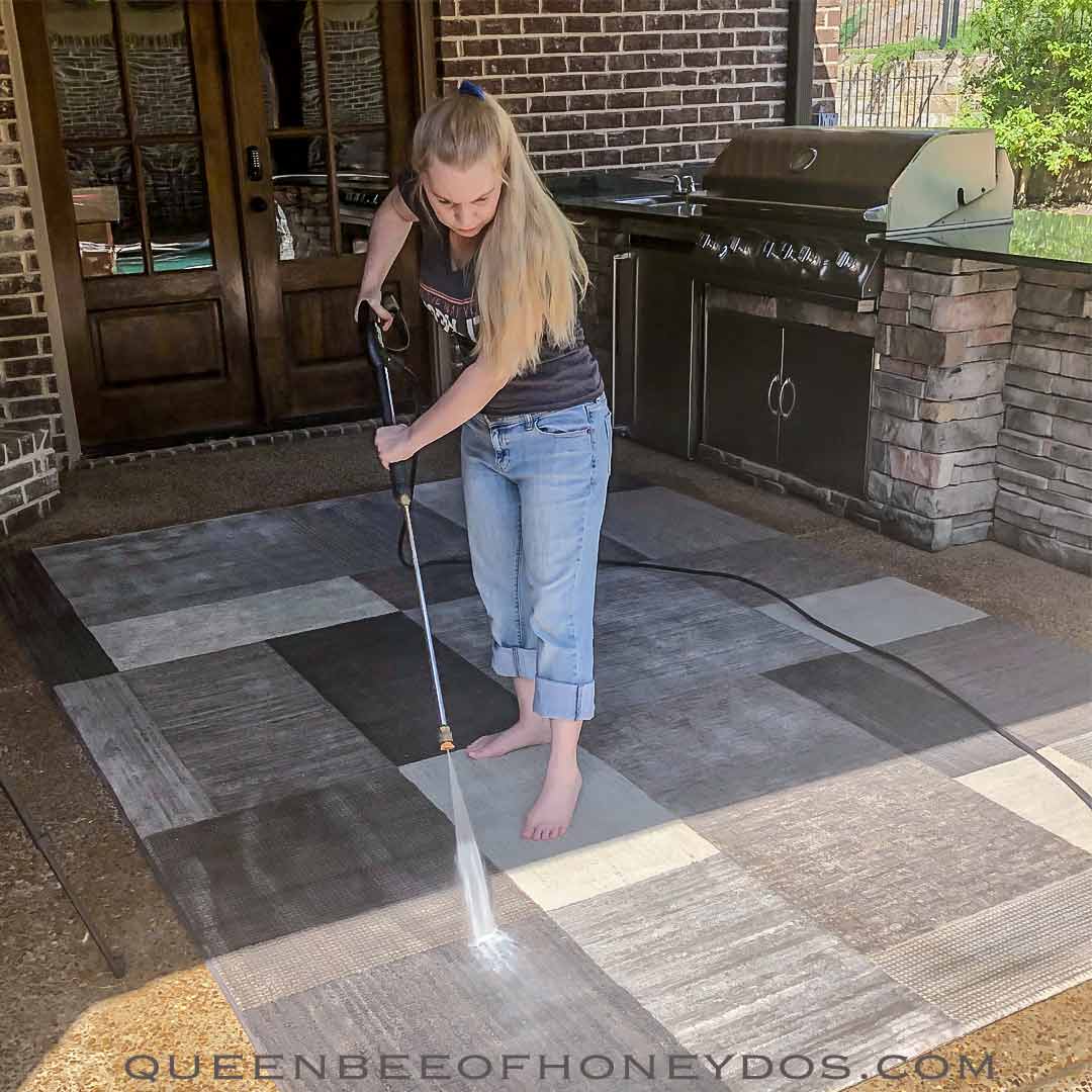 How To Clean Area Rug With Pressure Washer  