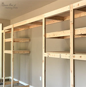 How To Build Garage Storage Shelves By Yourself Queen Bee Of