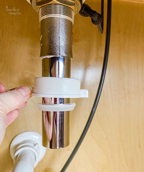 How To Install Bathroom Sink Drain • Queen Bee of Honey Dos