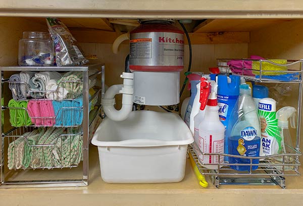 How To Organize Under Your Kitchen Sink - Kari Skelton